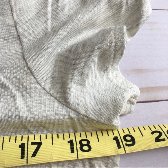 NWT Max Studio Cream/Gray Stretch T-Shirt - Size L - Picture 4 of 5